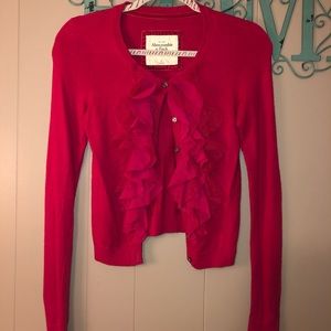 Abercrombie & Fitch ruffle cardigan